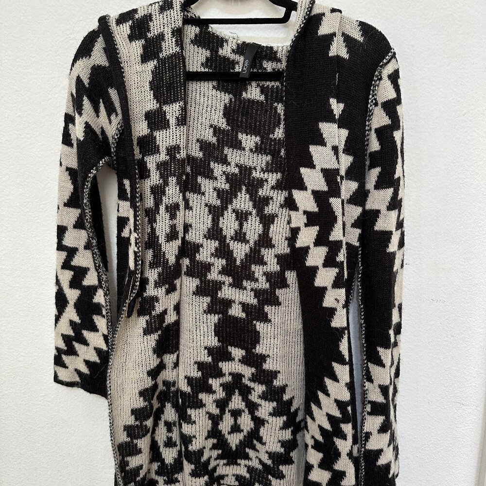 Reversible Aztec Printed Knit Sweater | Size S/M